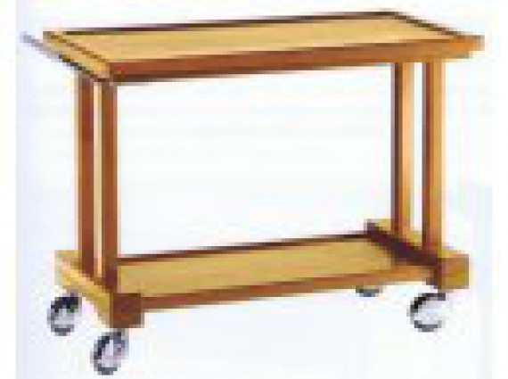 Carrello di servizio legno massello 2 piani LP 800.